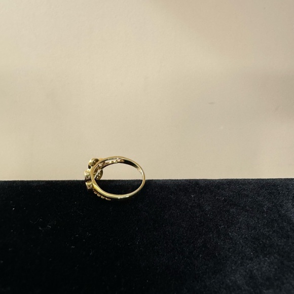 Gold Four Leaf Clover Ring - Picture 3 of 5